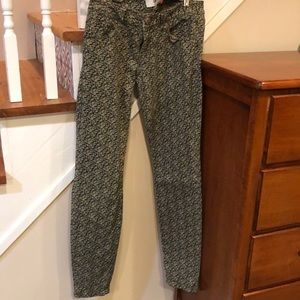 Patterned CABI jeans